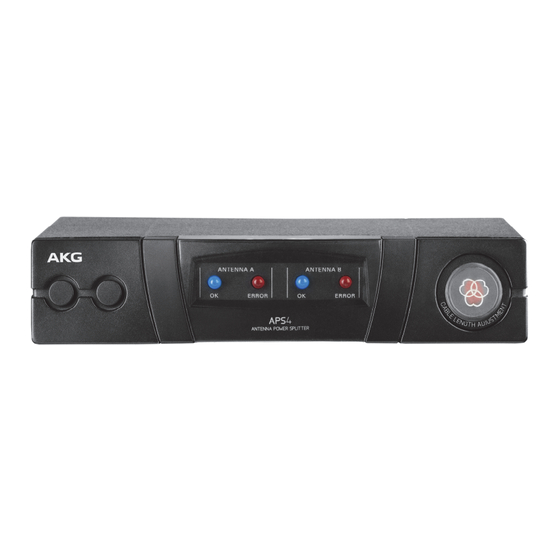 AKG APS4 Bedienungsanleitung