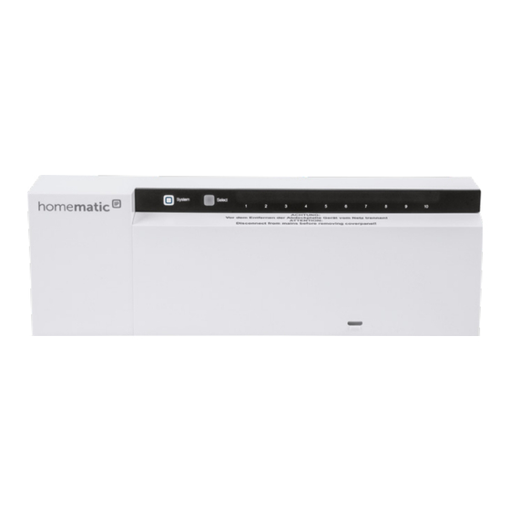 eQ-3 HomeMatic IP HmIP-FAL230-C10 Installations- Und Bedienungsanleitung