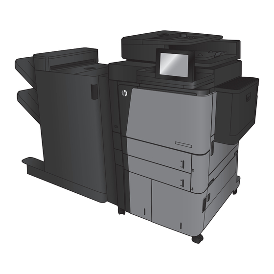 HP LaserJet Enterprise Flow MFP M830 Benutzerhandbuch