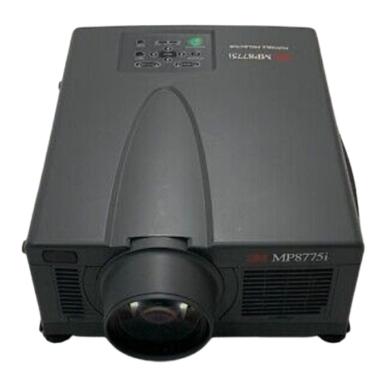 3M MP8775i Benutzerhandbuch