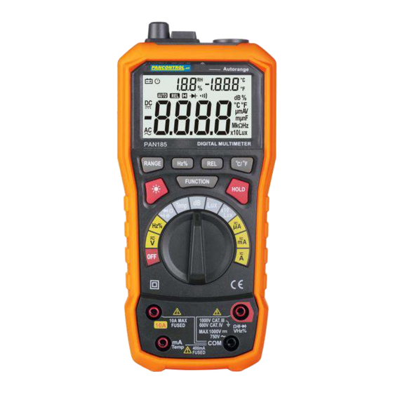 PANCONTROL PAN 185 Bedienungsanleitung