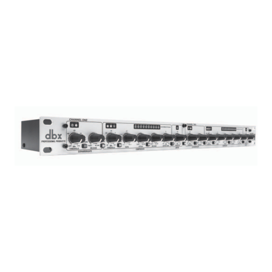 Harman dbx 166XS Bedienungshandbuch