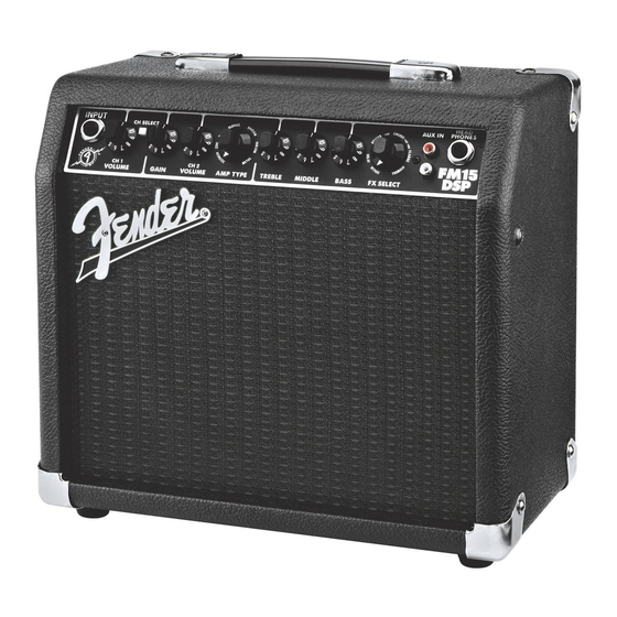 Fender FM15 DSP Handbücher