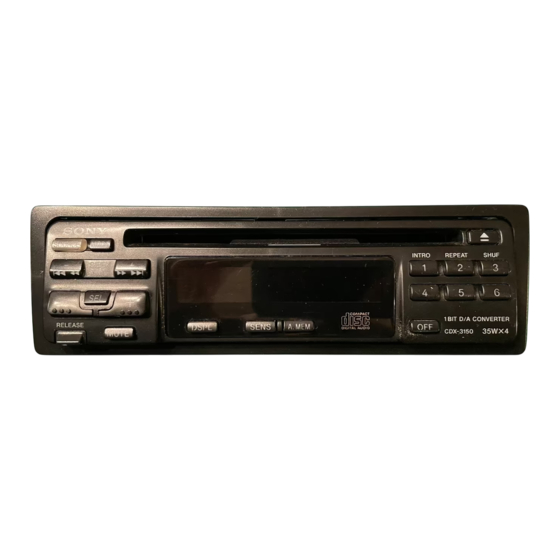 Sony CDX-3160 Montageanleitung