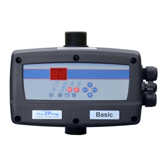 Zehnder Pumpen ZP Speedcontrol Basic M series Handbuch