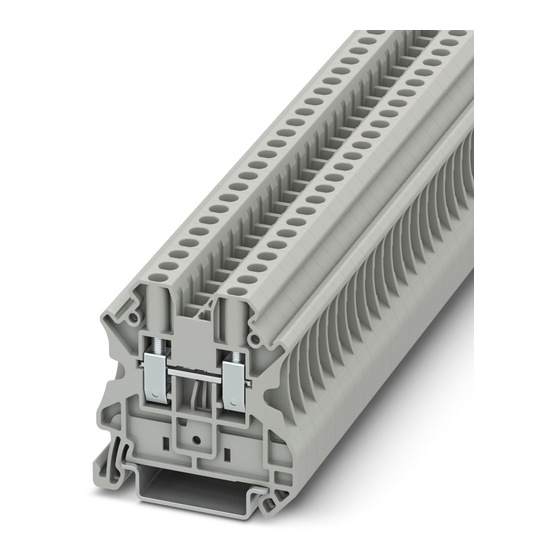 Phoenix Contact UT 4 Einbauanweisung Für Den Elektroinstallateur