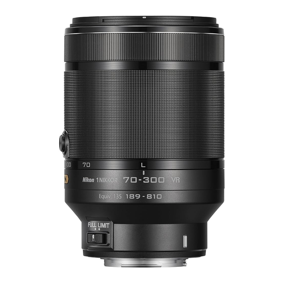 Nikon 1 NIKKOR VR 70-300mm f/4.5-5.6 Benutzerhandbuch