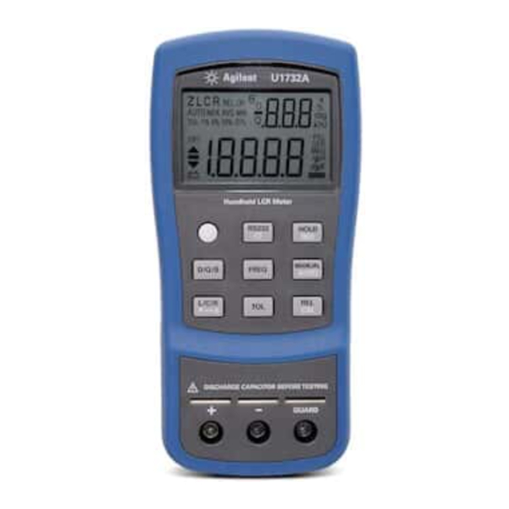 Agilent Technologies U1731A Schnellstart Handbuch