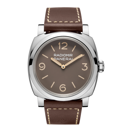 Panerai Radiomir 3 Days Acciaio Bedienungsanleitung