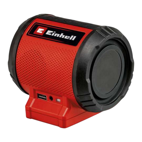 EINHELL TC-SR 18 Li BT-Solo Originalbetriebsanleitung