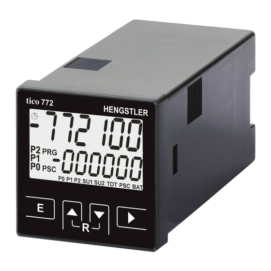 Hengstler tico 772 Benutzerhandbuch