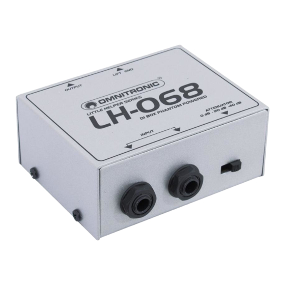 Omnitronic LH-068 Bedienungsanleitung