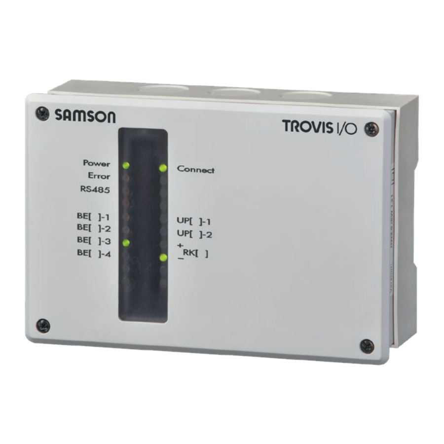 Samson TROVIS I/O Kurzanleitung