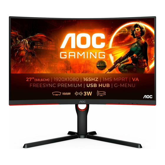 AOC C27G3U Bedienungsanleitung