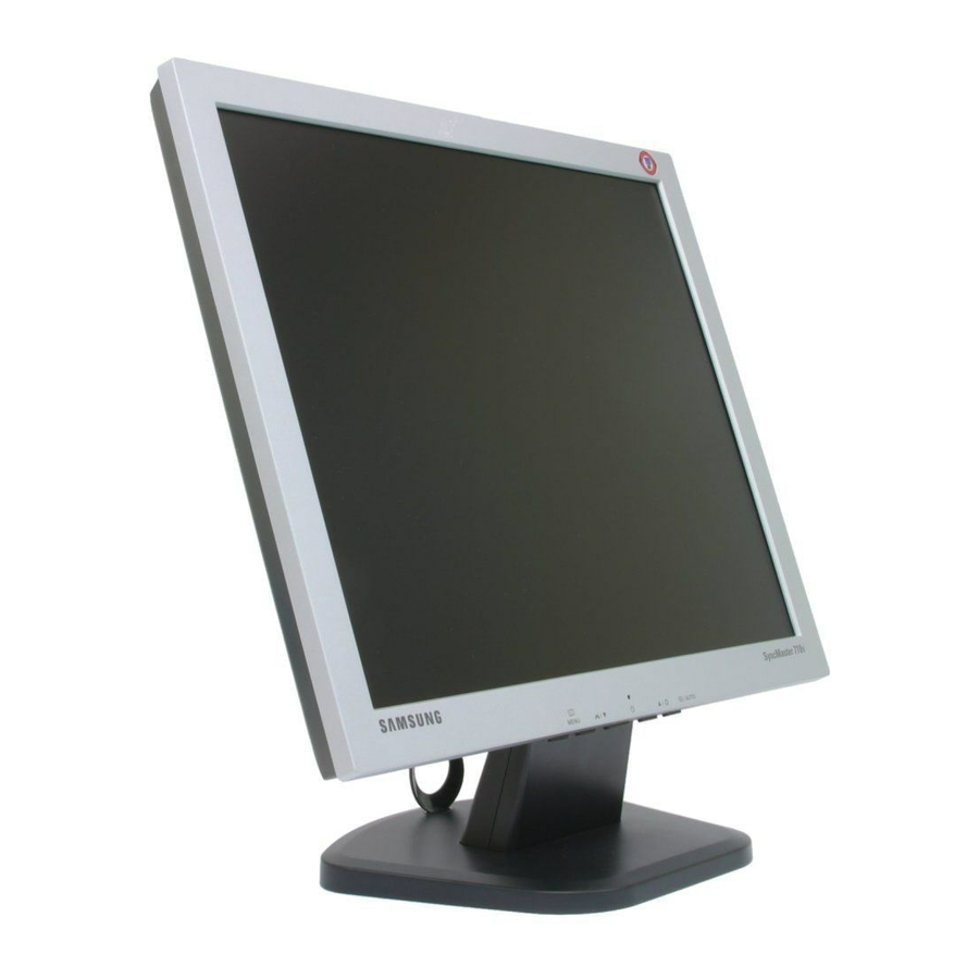 Samsung SyncMaster 710V Bedienungsanleitung