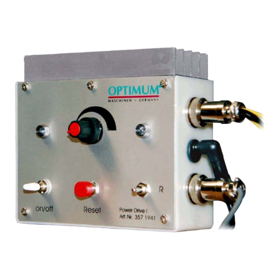 Optimum Power Drive 1 Betriebsanleitung