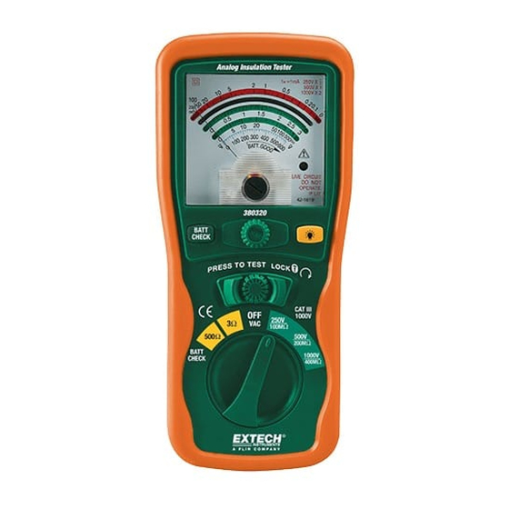 Extech Instruments 380320 Benutzerhandbuch