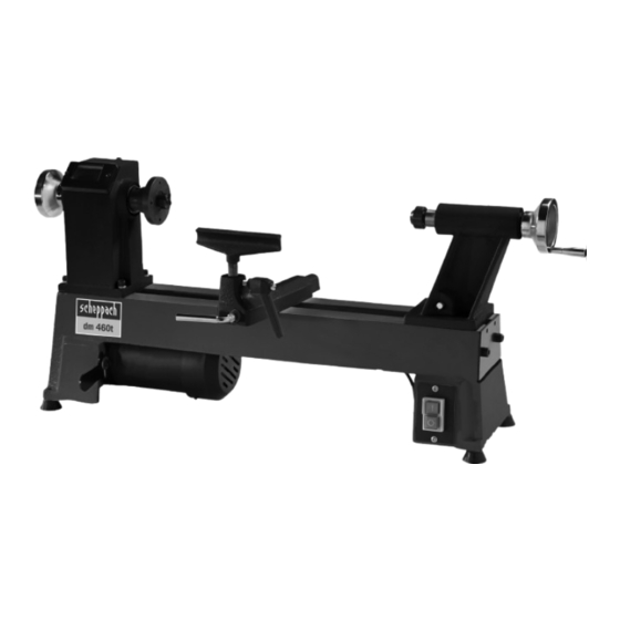 Scheppach DM460T Anleitung