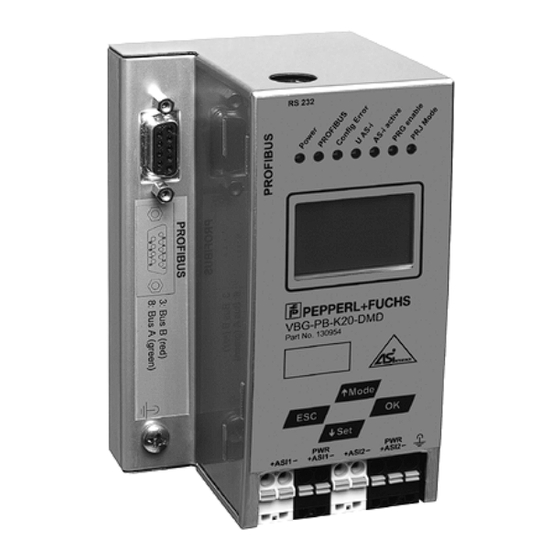 Pepperl+Fuchs VBG-PB-K20-DMD Montageanweisung