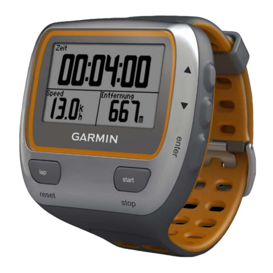 Garmin 310XT Schnellstartanleitung