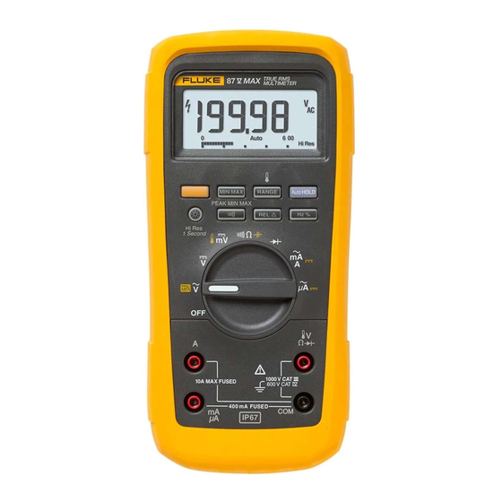 Fluke 87V MAX Bedienungshandbuch