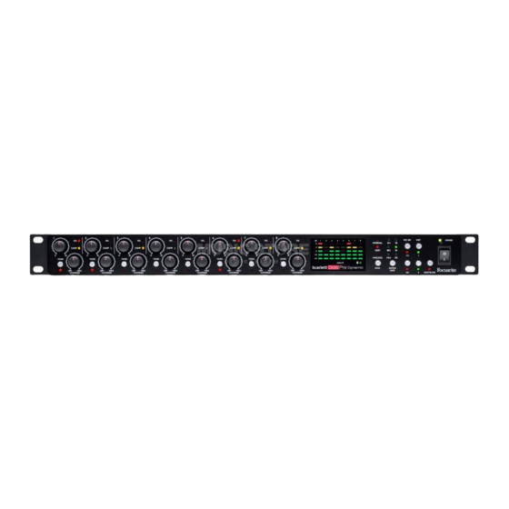 Focusrite Scarlett Octopre Dynamic Bedienungsanleitung