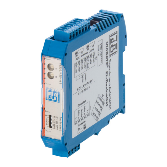 DEUTSCHMANN AUTOMATION UNIGATE EL DeviceNet Bedienerhandbuch