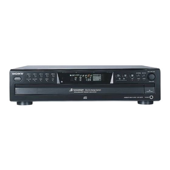 Sony CDP-CE375B Bedienungsanleitung