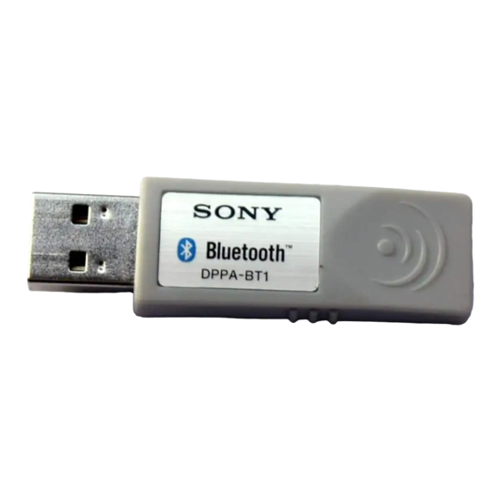 Sony DPPA-BT1 Bedienungsanleitung