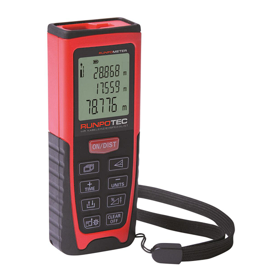 Runpotec RUNPOMETER Benutzerhandbuch