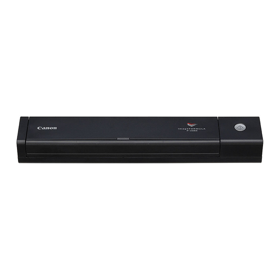 Canon imageFORMULA P-208II Bedienungsanleitung
