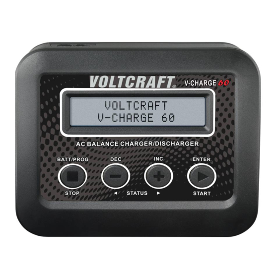 VOLTCRAFT V-Charge 60 combo Bedienungsanleitung