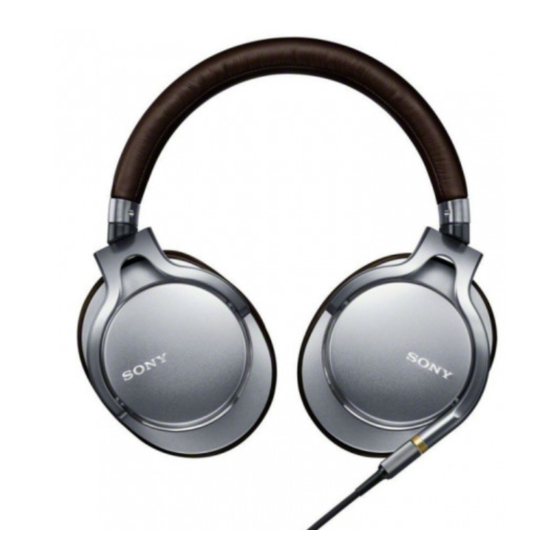 Sony MDR-1A Bedienungsanleitung