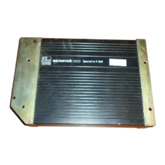 IFM Electronic ecomat 100 R 360 Systemhandbuch
