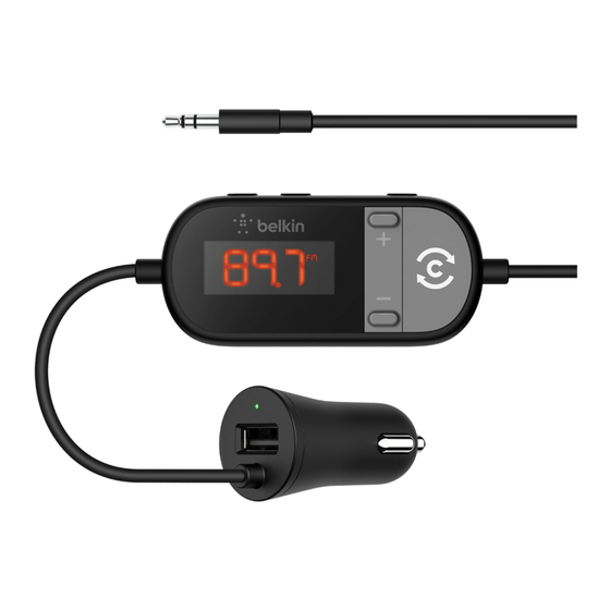 Belkin TuneCast Auto Universal Bedienungsanleitung