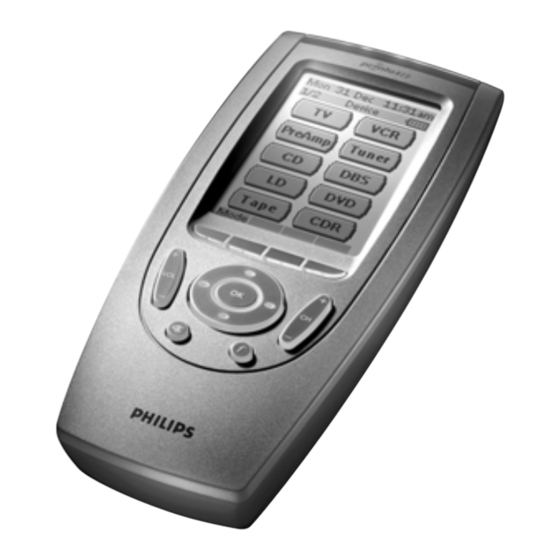 Philips ProntoNEO SBC RU930 Handbuch
