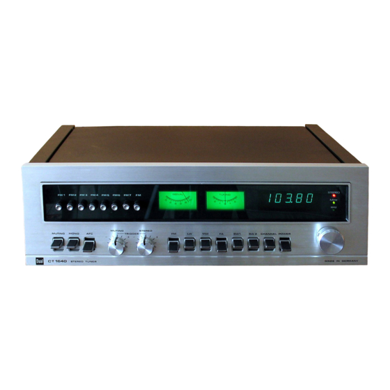 Dual CT 1640 Serviceanleitung