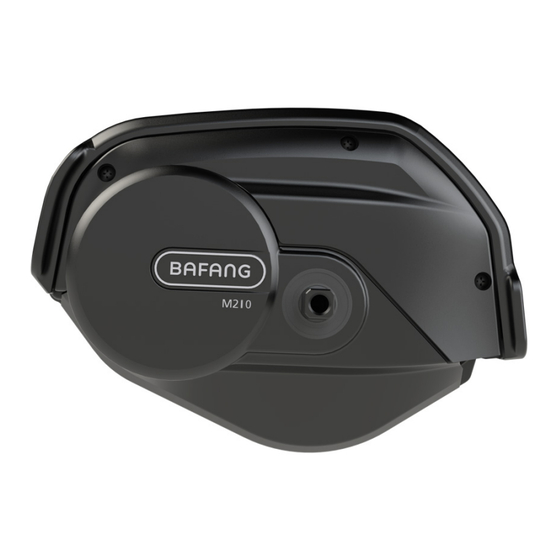 BAFANG M210 Bedienungsanleitung