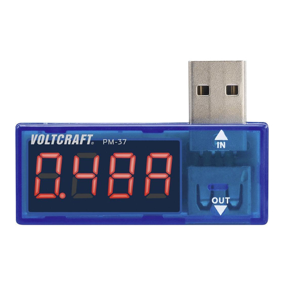 VOLTCRAFT PM-37 Bedienungsanleitung