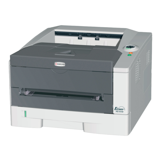 Kyocera Ecosys FS-1110 Schnellinstallationsanleitung