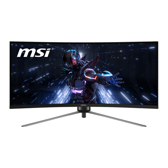 MSI MAG 345CQR 3DD1 Benutzerhandbuch