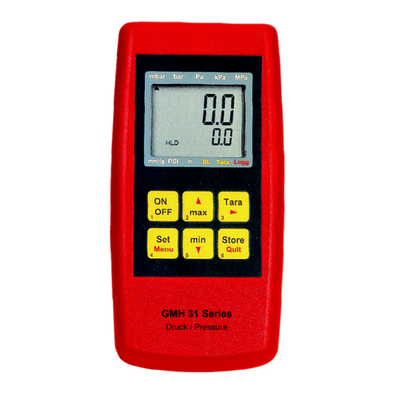 GREISINGER GMH 3151 Betriebsanleitung