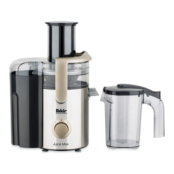 Fakir JUICE MAX Bedienungsanleitung
