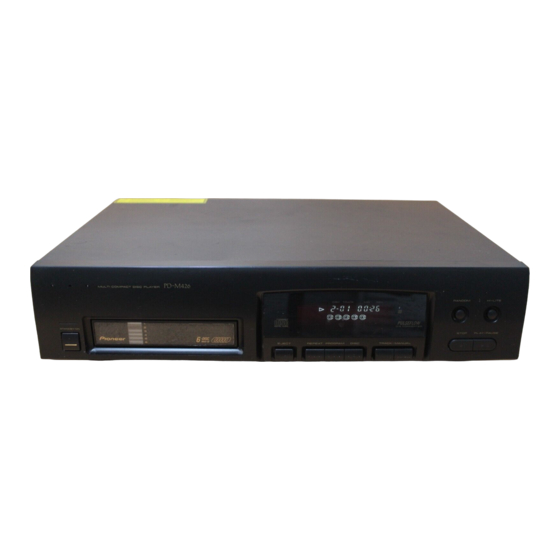 Pioneer PD-M406A Bedienungsanleitung