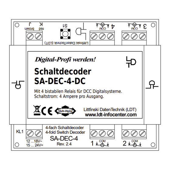 LDT SA-DEC-4-DC-G Bedienungsanleitung