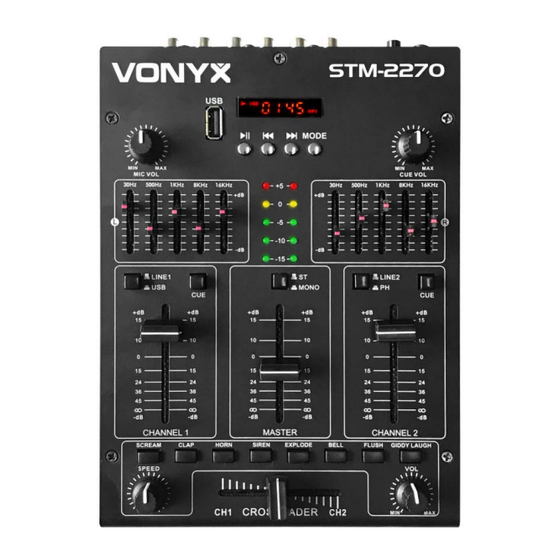 VONYX STM2270 Gebrauchsanleitung