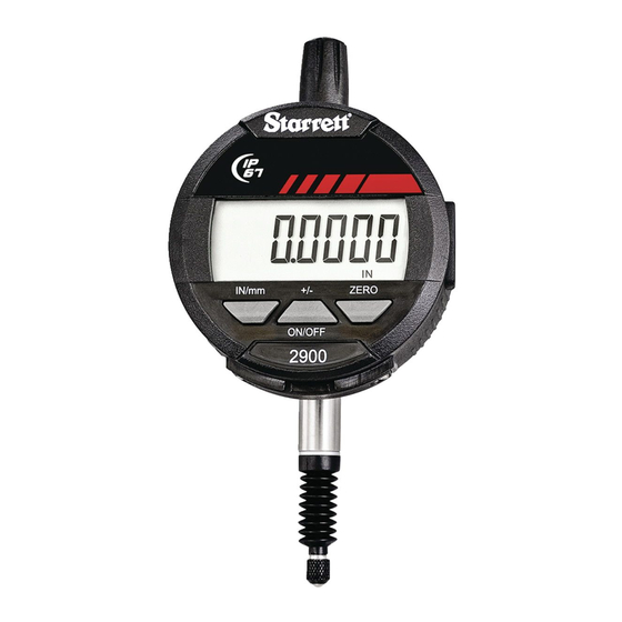 Starrett W2900 Handbücher