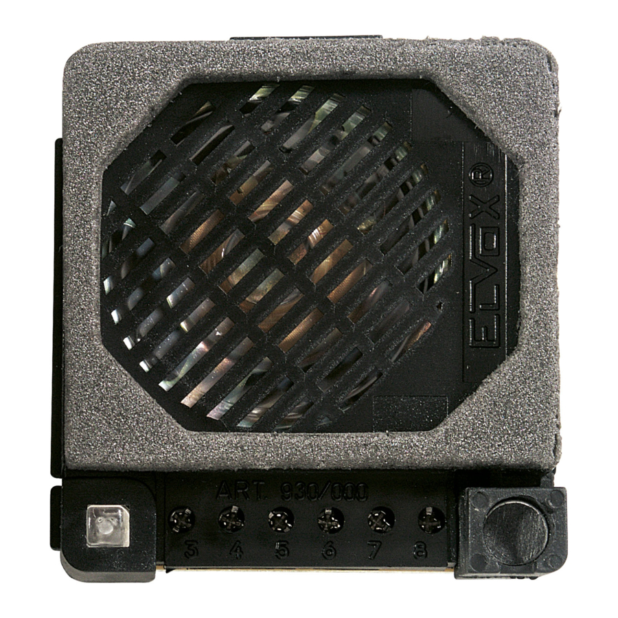 Vimar ELVOX 930A Bedienungsanleitung