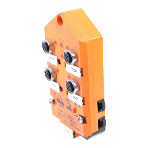 IFM Electronic ASinterface CompactLine AC2417 Montageanleitung