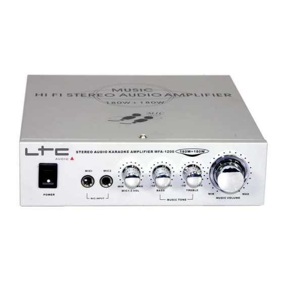 LTC Audio MFA1200 Bedienungsanleitung